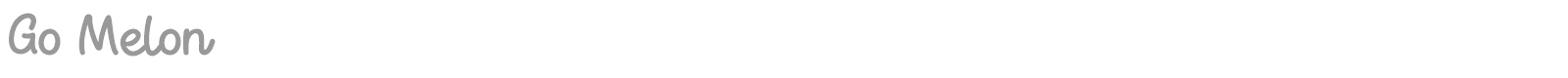 Go Melon font preview